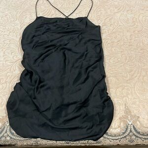Zara Women dress black 100 polyester  size m. New